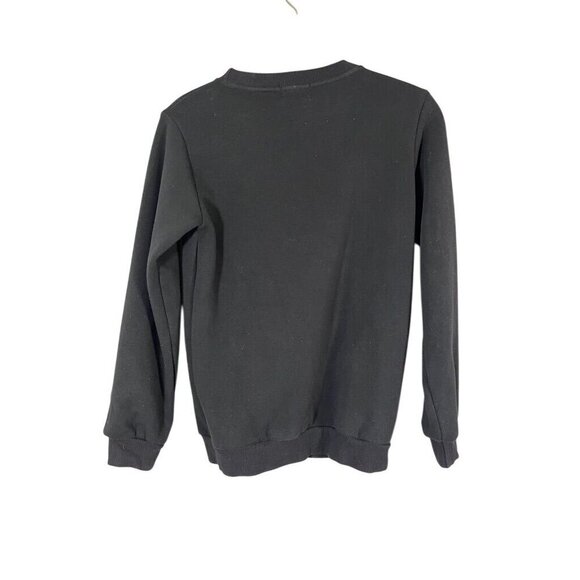 Lola Boys Sweatshirt 12 Black Monster Eyes Preppy Modern Retro Spooky Neutral - Picture 7 of 7